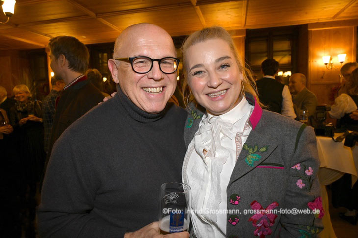 Kabarettist J&uuml;rgen Kirner, Schauspielerin Constanze Lindner am  03.02.2026 der Iberl-B&uuml;hne (&copy;Foto: Ingrid Grossmann) 